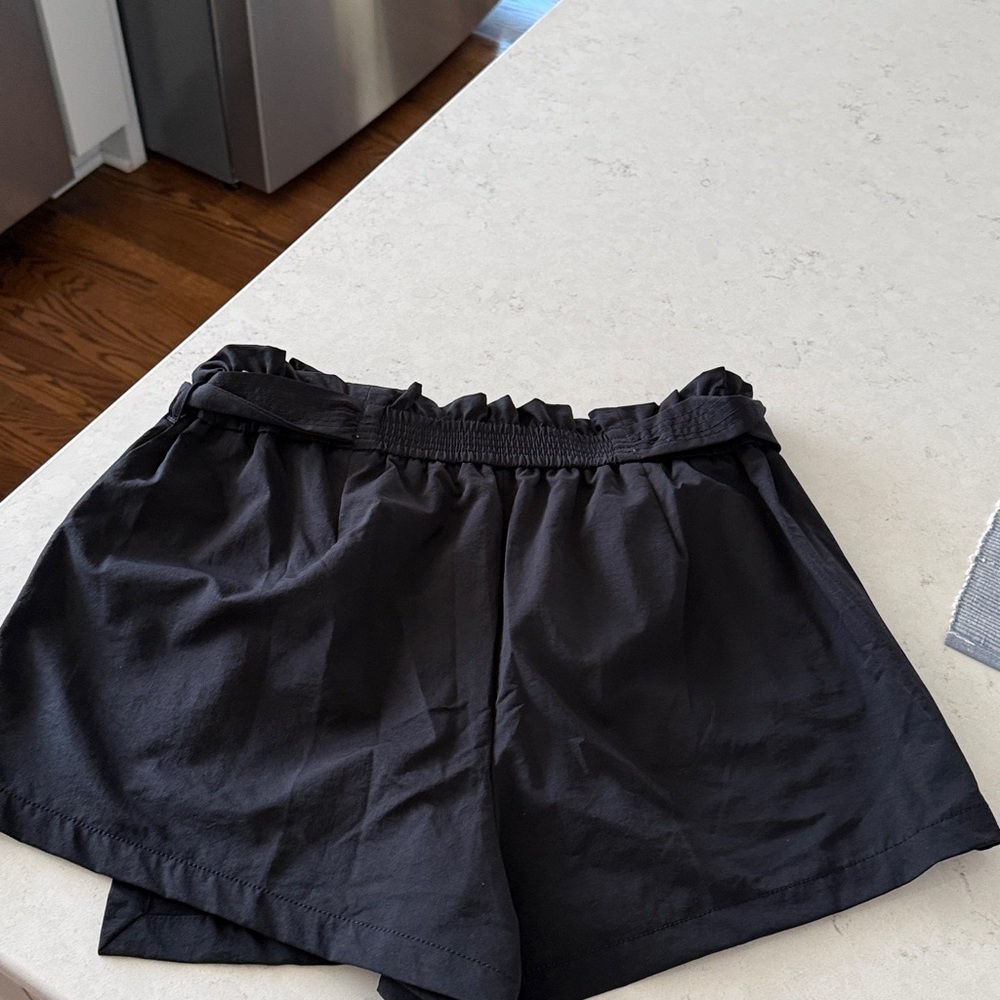 Calia Woven Paperbag Skort black Size Med NWT - Picture 2 of 5